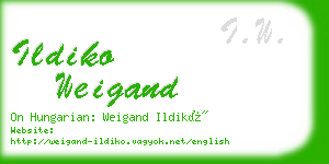 ildiko weigand business card